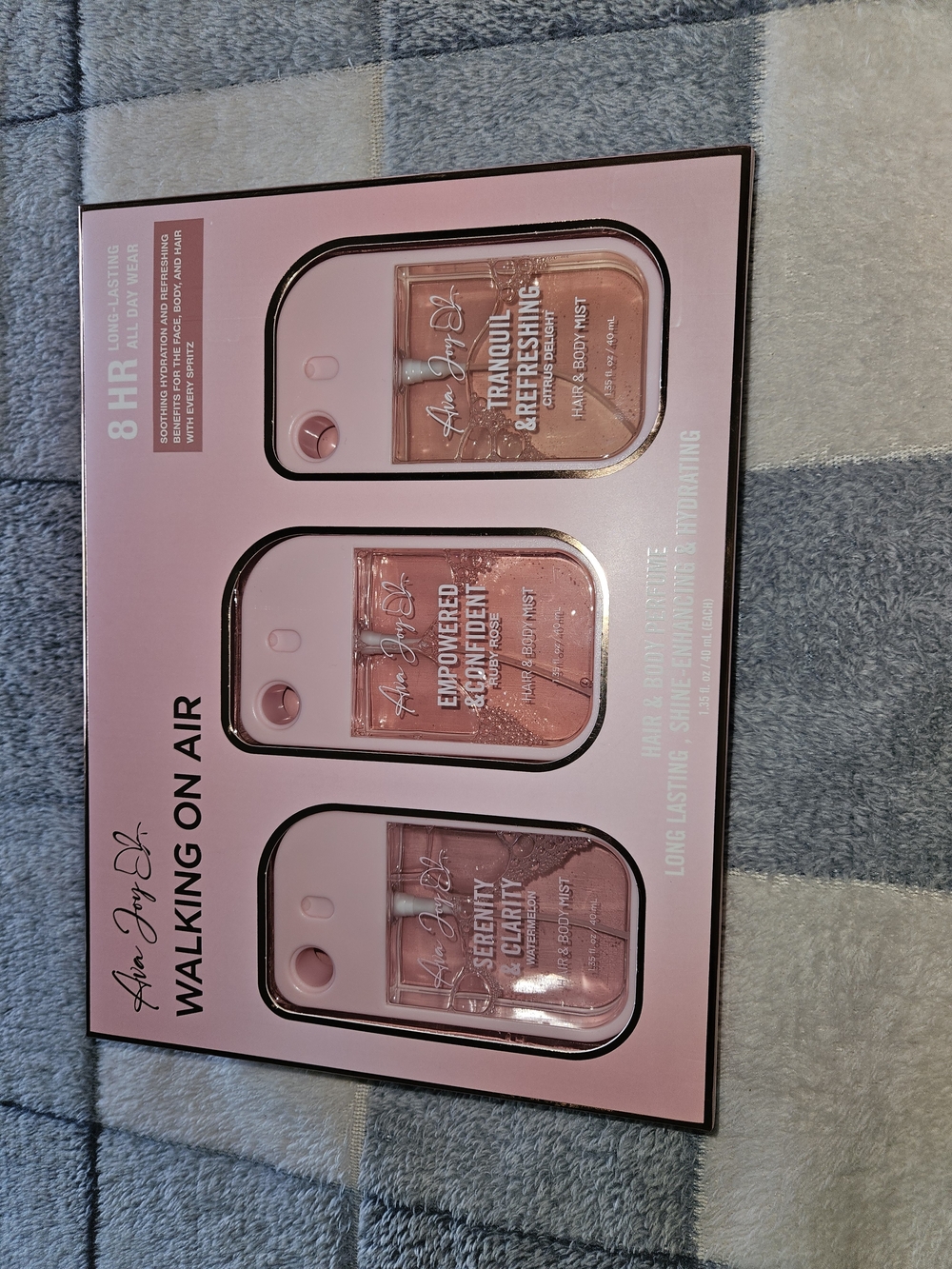Walking On Air Pink Fragrance Mist Trio For Hair And Body